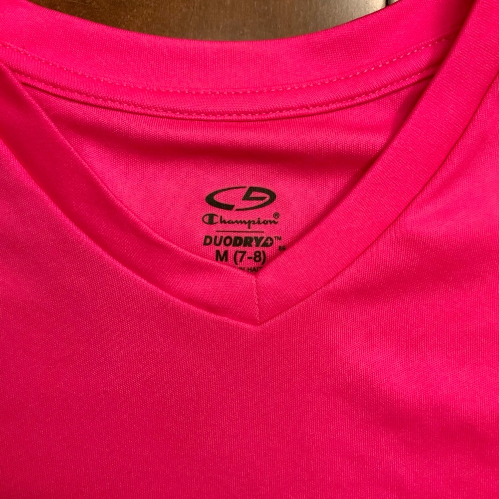 Champion girls’ t-shirt, sz M, great shape, pink - Picture 3 of 4
